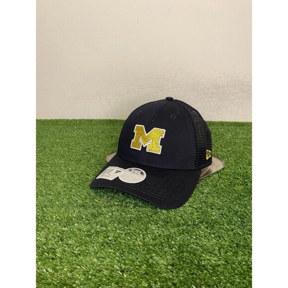 Michigan Wolverines hat cap snap back blue yellow womens '47 football NCAA 1 - Picture 4 of 9